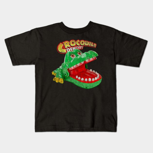 Crocodile Dentist Kids T-Shirt by BukaGaPakeLibur